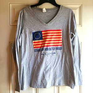 Ladies Rush Limbaugh long sleeve Vneck size Medium tshirt